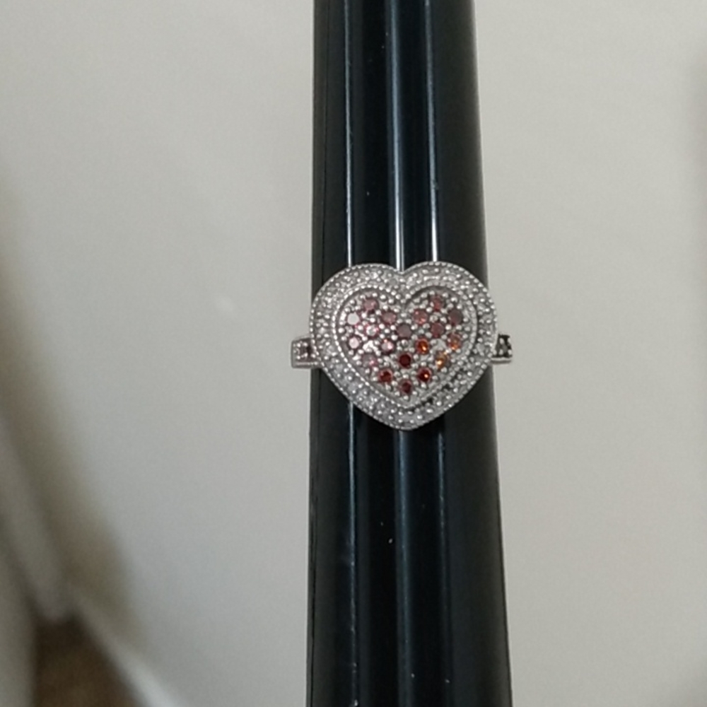 Zales 1/2 ctw Red diamond ring SS